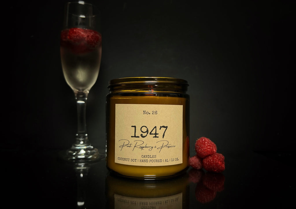 Pink Raspberry + Prosecco Candle